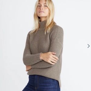 Marine Layer Remi Sweater in Chanterelle Brown Taupe Gray